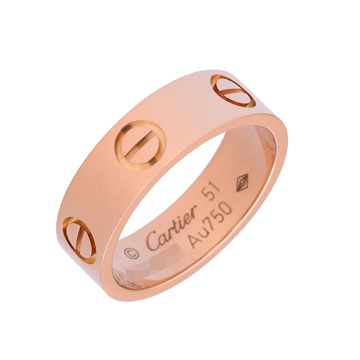 カルティエ ラブリング #51 ピンク K18ピンクゴールド PG レディース ジュエリー 【中古】【jewelry】