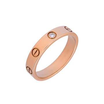カルティエ ミニラブリング #53 1PD ピンク K18ピンクゴールド PG レディース ジュエリー 【中古】【jewelry】