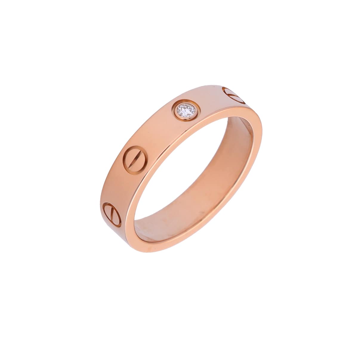 カルティエ ミニラブリング #50 1PD ピンク K18ピンクゴールド PG レディース ジュエリー 【中古】【jewelry】