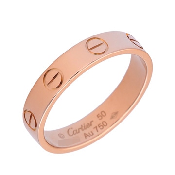 カルティエ ミニラブリング #50 ピンク K18ピンクゴールド PG レディース ジュエリー 【中古】【jewelry】