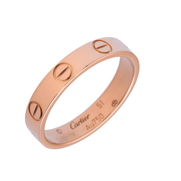 カルティエ ミニラブリング #51 ピンク K18ピンクゴールド PG レディース ジュエリー 【中古】【jewelry】