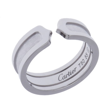 カルティエ C2リング #55 シルバー B4040555 K18ホワイトゴールド WG レディース ジュエリー 【中古】【jewelry】