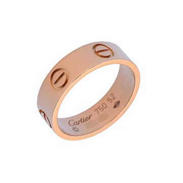 カルティエ ラブリング #52 ピンク K18ピンクゴールド PG レディース ジュエリー 【中古】【jewelry】