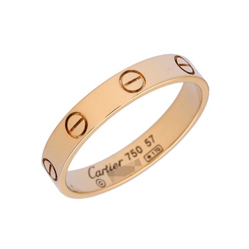 カルティエ ミニラブリング #57 イエロー K18イエローゴールド YG レディース ジュエリー 【中古】【jewelry】