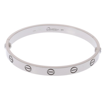 カルティエ ラブブレスレット #16 旧型 シルバー K18ホワイトゴールド WG レディース ジュエリー 【中古】【jewelry】