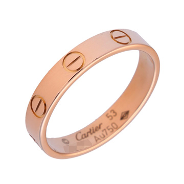 カルティエ ミニラブリング #53 ピンク K18ピンクゴールド PG レディース ジュエリー 【中古】【jewelry】