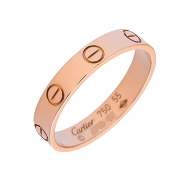 カルティエ ミニラブリング #55 ピンク K18ピンクゴールド PG レディース ジュエリー 【中古】【jewelry】