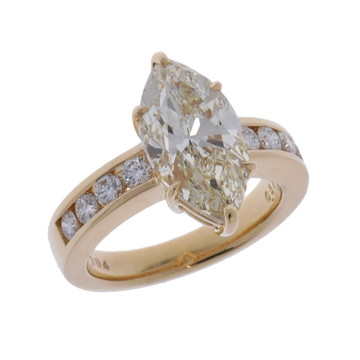 タサキ マーキス ダイヤリング 5.004ct ゴールド K18イエローゴールド YG レディース ジュエリー 【中古】【jewelry】