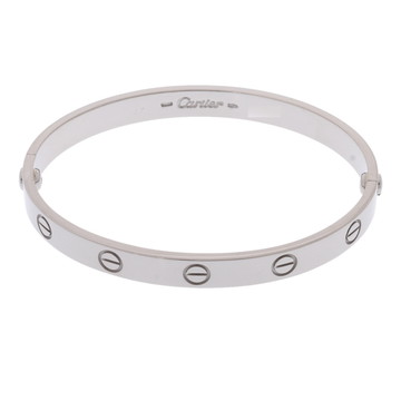 カルティエ ラブブレスレット #17 旧型 シルバー K18ホワイトゴールド WG レディース ジュエリー 【中古】【jewelry】