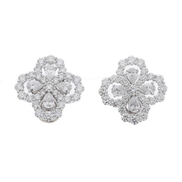 ハリー ウィンストン ループ フルモチーフ イヤリング シルバー EADPRPMEL4C Pt950プラチナ レディース ジュエリー 【中古】【jewelry】