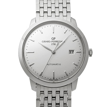 ジラール ペルゴ 1966 40MM 49555-11-131-11A シルバー/シルバーオパーリン メンズ 時計 【中古】【wristwatch】