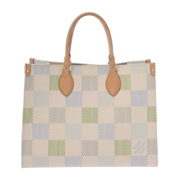 ルイ ヴィトン オンザゴー MM ピスタチオ N40518 ダミエリシャス レディース バッグ 【中古】【bag】