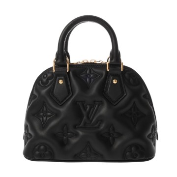 ルイ ヴィトン アルマソフト BB ブラック M59793 カーフレザー レディース バッグ 【中古】【bag】