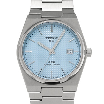 ティソ PRX パワーマティック 80 T137.407.11.351.00 アイスブルー メンズ 時計 【中古】【wristwatch】
