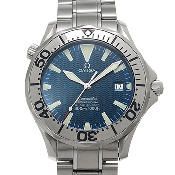 オメガ シーマスター プロフェッショナル 300 2255.80 ブルー メンズ 時計 【中古】【wristwatch】