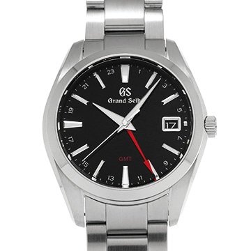 グランドセイコー ヘリテージコレクション クォーツ GMT SBGN013 ブラック メンズ 時計 【中古】【wristwatch】