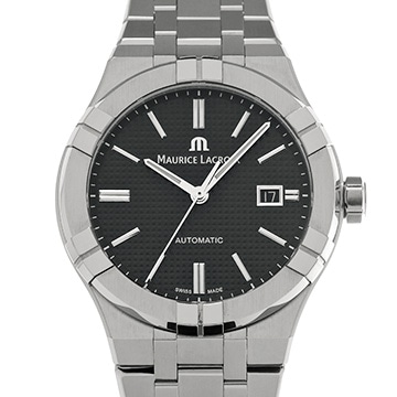 モーリス ラクロア アイコン オートマティック AI6008-SS002-330-1 ブラック メンズ 時計 【中古】【wristwatch】