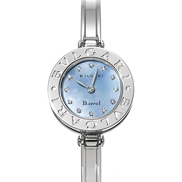 ブルガリ ビーゼロワン BZ22S ブルーシェル/ダイヤモンド レディース 時計 【中古】【wristwatch】
