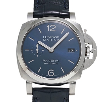 パネライ ルミノール マリーナ 42MM PAM01393 ブルー メンズ 時計 【中古】【wristwatch】