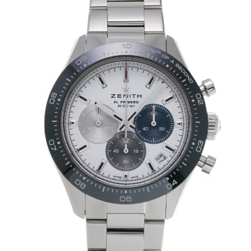 ゼニス クロノマスター スポーツ エル・プリメロ 03.3100.3600/69.M3100 ホワイト メンズ 時計 【中古】【wristwatch】