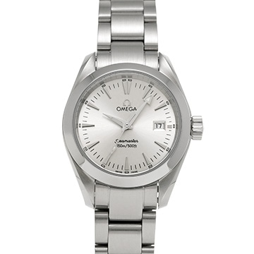 オメガ シーマスター アクアテラ クォーツ 2577.30 シルバー レディース 時計 【中古】【wristwatch】