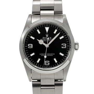 ロレックス エクスプローラー 14270 ブラック メンズ 時計 【中古】【wristwatch】