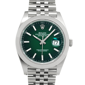 ロレックス デイトジャスト 41 126300 グリーンオンブレ メンズ 時計 【新品】【wristwatch】