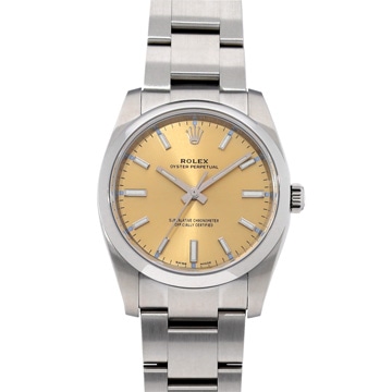 ロレックス オイスターパーペチュアル 34 114200 ホワイトグレープ メンズ 時計 【中古】【wristwatch】