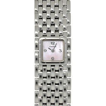 カルティエ パンテール リュバン W61003T9 ピンクシェル レディース 時計 【中古】【wristwatch】