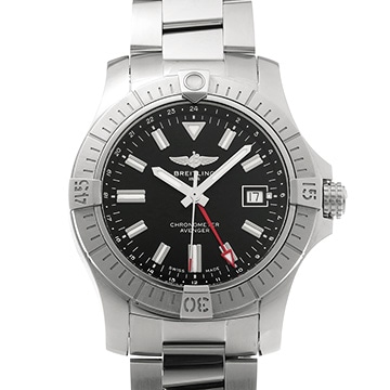 ブライトリング アベンジャー オートマチック GMT 43 A32397101B1A1 ブラック メンズ 時計 【中古】【wristwatch】