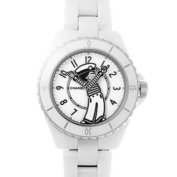 シャネル マドモアゼル J12 ラ パウザ 38MM H7481 ホワイトラッカー メンズ 時計 【中古】【wristwatch】