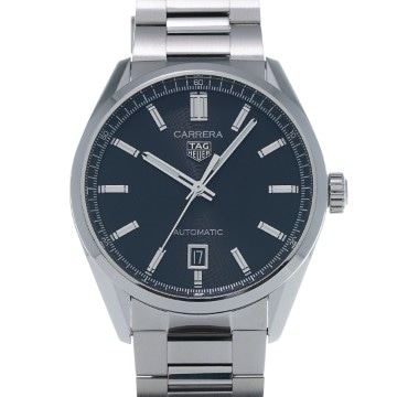 タグ ホイヤー カレラ キャリバー5 WBN2110.BA0639 ブラック メンズ 時計 【中古】【wristwatch】