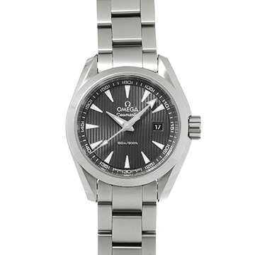 オメガ シーマスター アクアテラ クォーツ 231.10.30.60.06.001 グレー レディース 時計 【中古】【wristwatch】