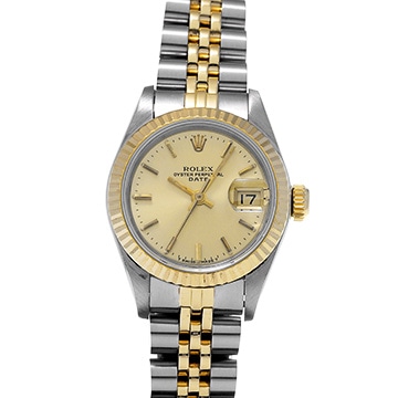 ロレックス デイトジャスト  69173 シャンパン レディース 時計 【中古】【wristwatch】