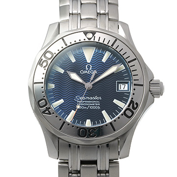 オメガ シーマスター 300 ジャック・マイヨール 1999 2554.80 ブルー ユニセックス 時計 【中古】【wristwatch】