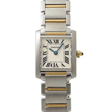 カルティエ タンク フランセーズ SM W51007Q4 シルバー レディース 時計 【中古】【wristwatch】