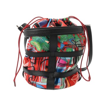 エルメス ミュザルディーヌ ブラック/マルチカラー ヴォーエプソン/シルク レディース バッグ 【中古】【bag】