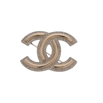 シャネル ココマーク ブローチ ゴールド AB5610 メタル/ラインストーン レディース ジュエリー 【中古】【jewelry】