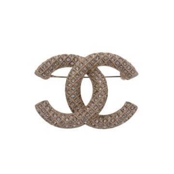 シャネル ココマーク ブローチ ゴールド メタル/ラインストーン レディース ジュエリー 【中古】【jewelry】