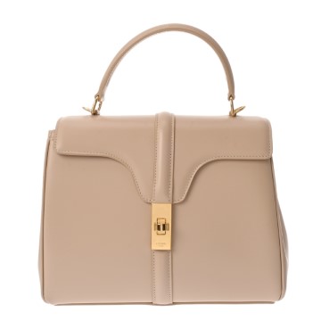 セリーヌ スモール 16 セーズ バッグ 2WAY ベージュ 188003BEY.02BG サテンドカーフ レディース バッグ 【中古】【bag】
