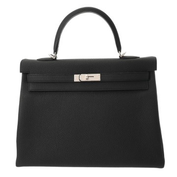 エルメス ケリー 35 内縫い ブラック トゴ レディース バッグ 【新品】【bag】