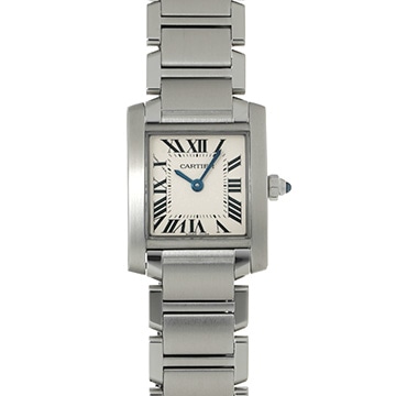 カルティエ タンクフランセーズ SM　 W51008Q3 シルバー レディース 時計 【中古】【wristwatch】