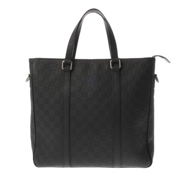 ルイ ヴィトン ダミエアンフィニ タダオ PM 2WAY ブラック N41269 レザー メンズ バッグ 【中古】【bag】