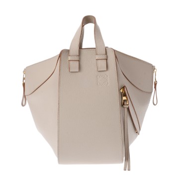 ロエベ ハンモック スモール 2WAY ライトグレー系 グレインカーフ レディース バッグ 【中古】【bag】