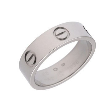カルティエ ラブリング #53 シルバー K18ホワイトゴールド WG レディース ジュエリー 【中古】【jewelry】