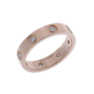 カルティエ ミニラブリング #47 8PD ゴールド K18ピンクゴールド PG レディース ジュエリー 【中古】【jewelry】