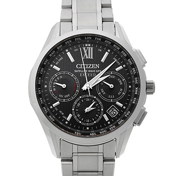 シチズン エクシード サテライトウエーブ GPS クロノグラフ CC4030-58E ブラック メンズ 時計 【中古】【wristwatch】