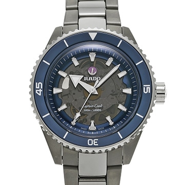 ラドー キャプテンクック　ハイテクセラミック R32128202 スケルトン メンズ 時計 【中古】【wristwatch】