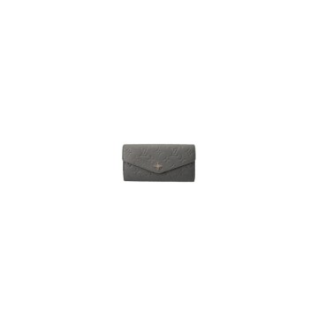 ルイ ヴィトン モノグラムアンプラント ポルトフォイユサラ NM  LV SKI ガンメタルグレー M12172 レザー レディース 財布 【中古】【purse】