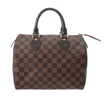 ルイ ヴィトン ダミエ スピーディ 25 ブラウン N41365 ダミエキャンバス レディース バッグ 【中古】【bag】